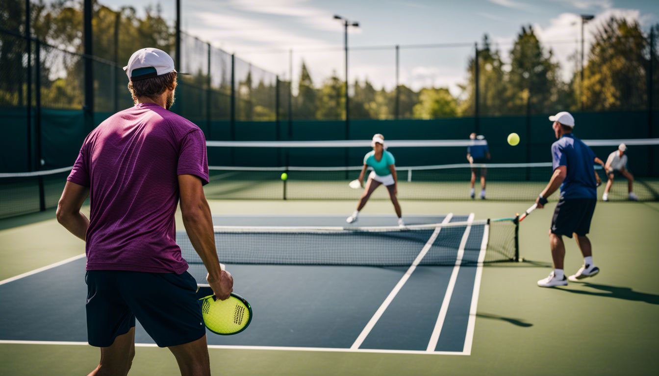 How to play pickleball on a tennis court